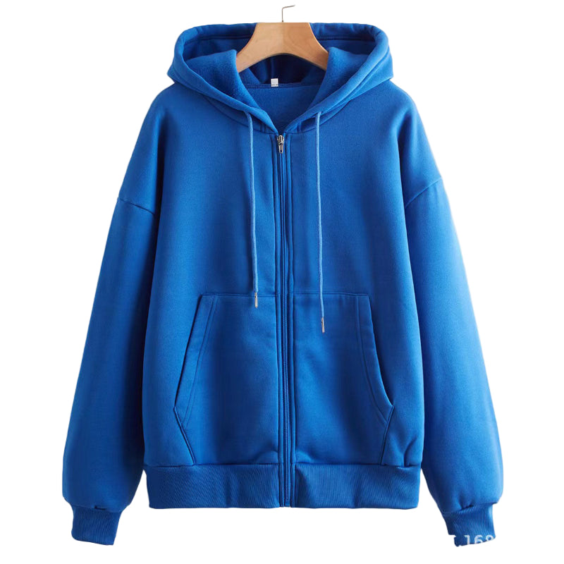 Men & Women Casual Cotton Hooded Fleece Drawstring Hoodie