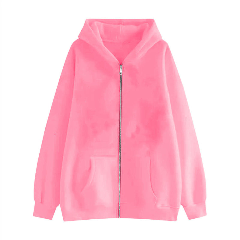 Men & Women Casual Cotton Hooded Fleece Drawstring Hoodie