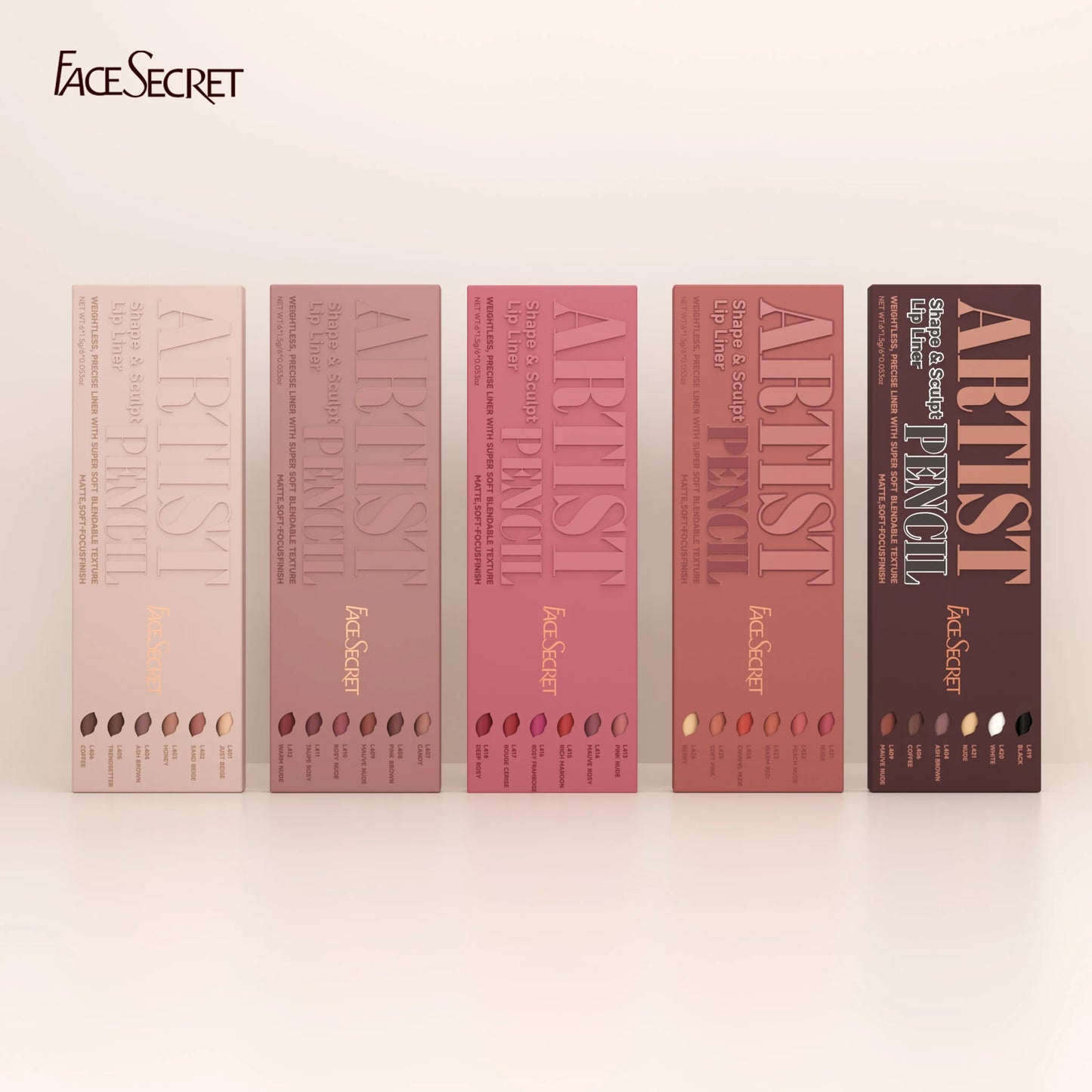 Face Secret Lip Liner Collection – Smooth, Blendable & Perfectly Defined Lips