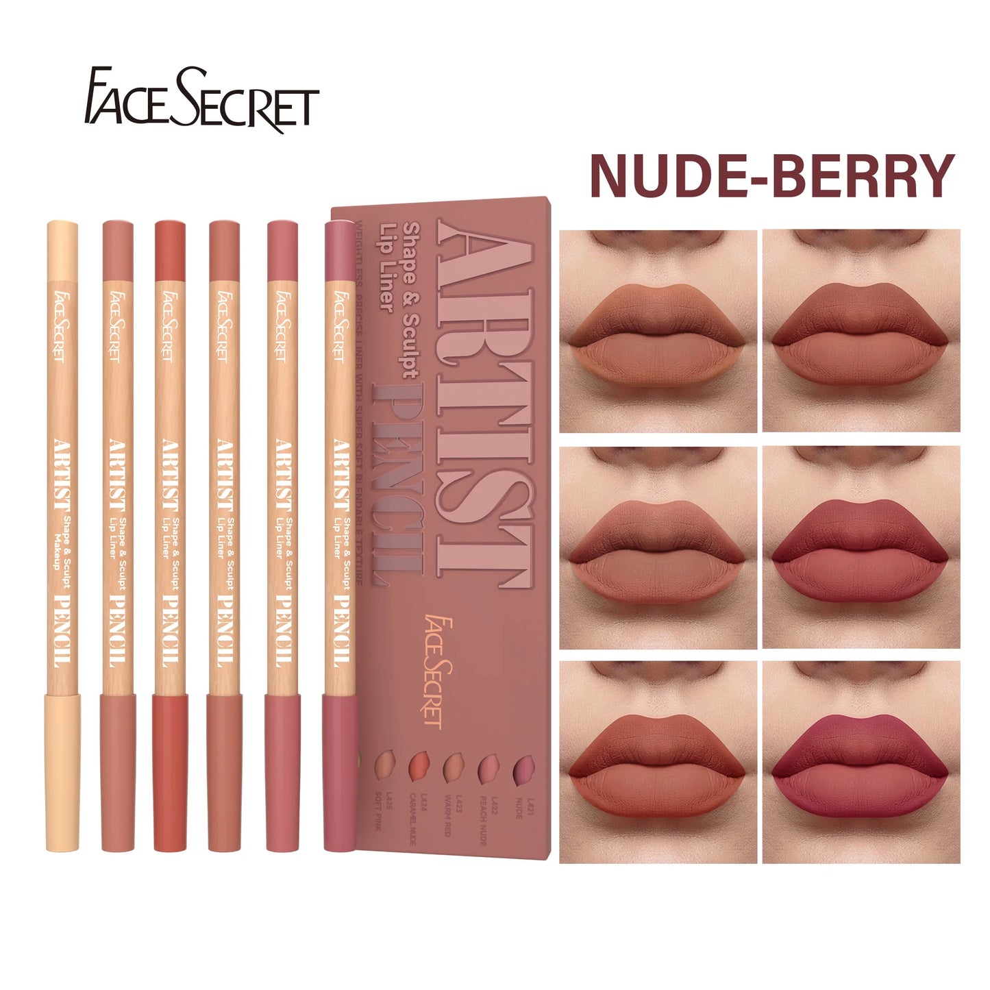 Face Secret Lip Liner Collection – Smooth, Blendable & Perfectly Defined Lips