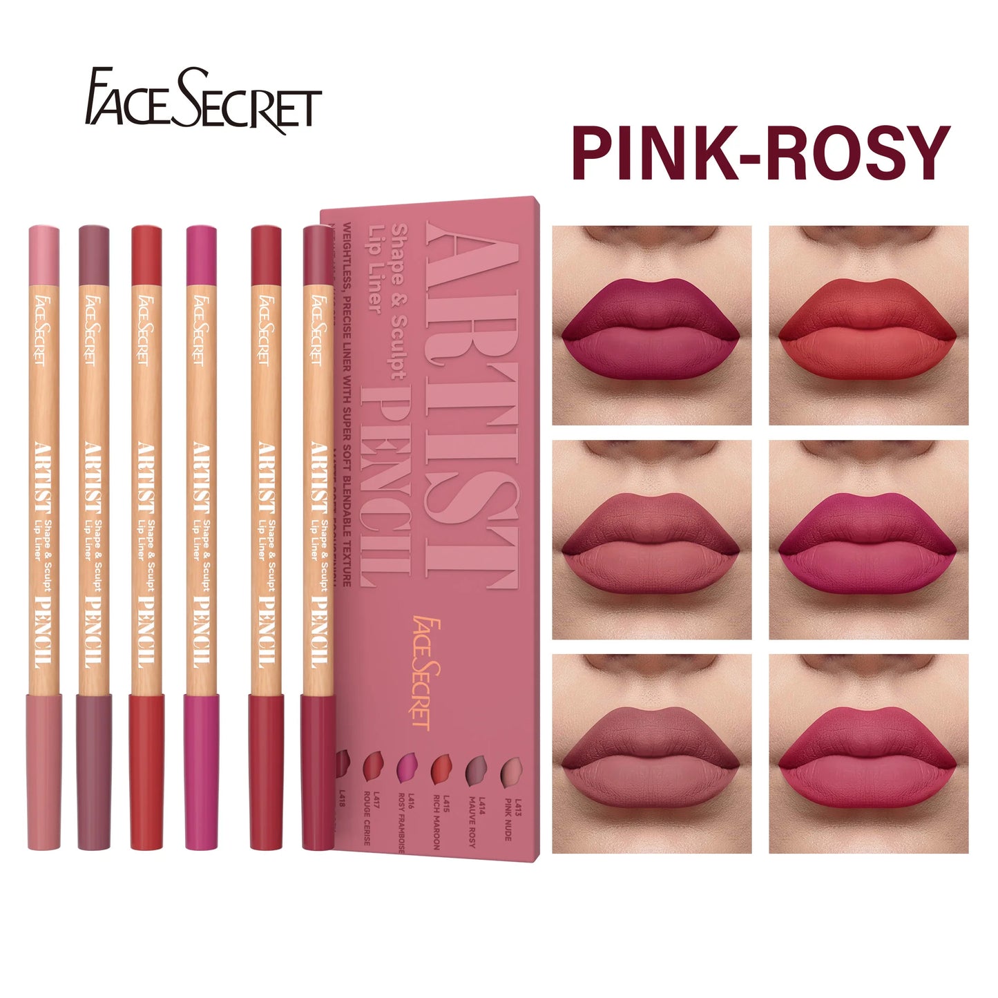 Face Secret Lip Liner Collection – Smooth, Blendable & Perfectly Defined Lips