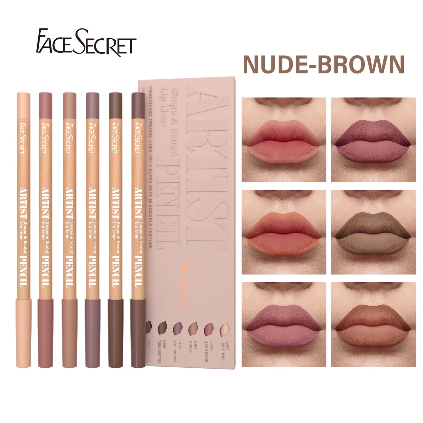 Face Secret Lip Liner Collection – Smooth, Blendable & Perfectly Defined Lips