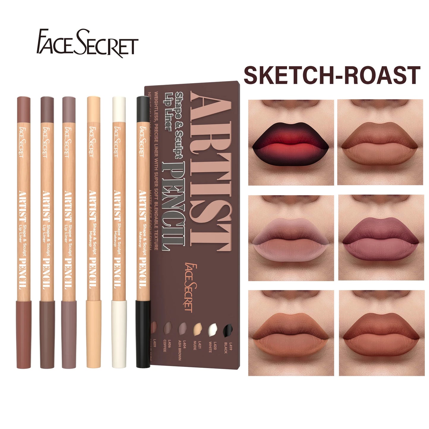 Face Secret Lip Liner Collection – Smooth, Blendable & Perfectly Defined Lips