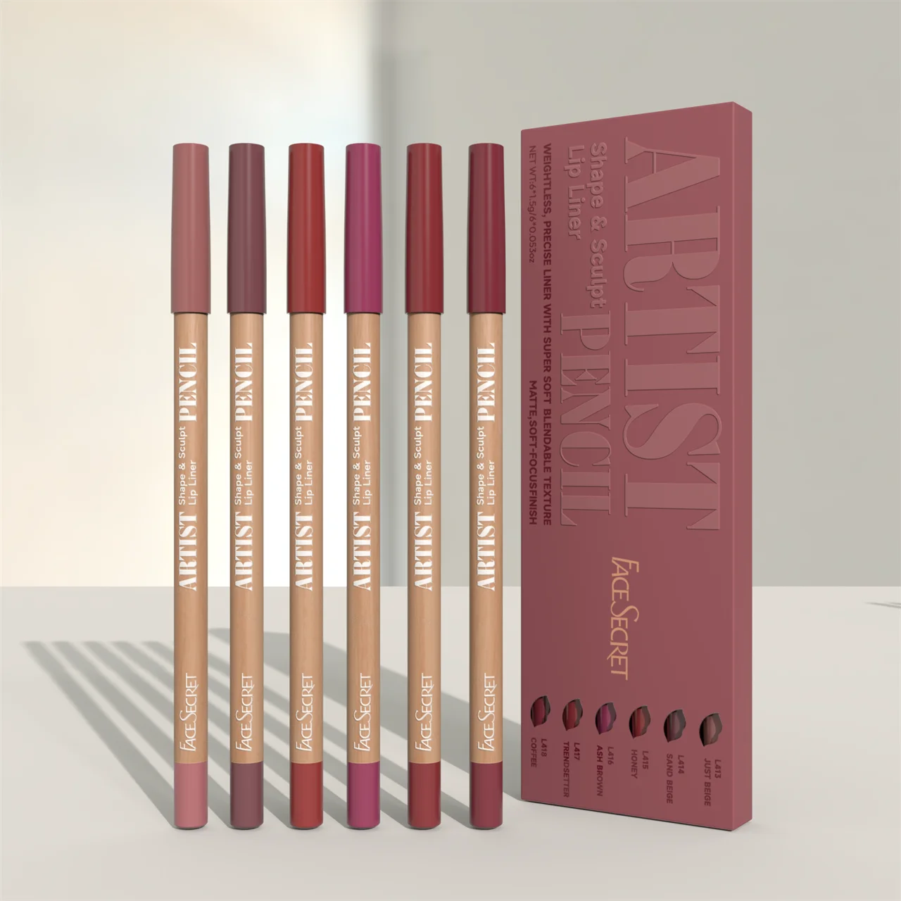 Face Secret Lip Liner Collection – Smooth, Blendable & Perfectly Defined Lips