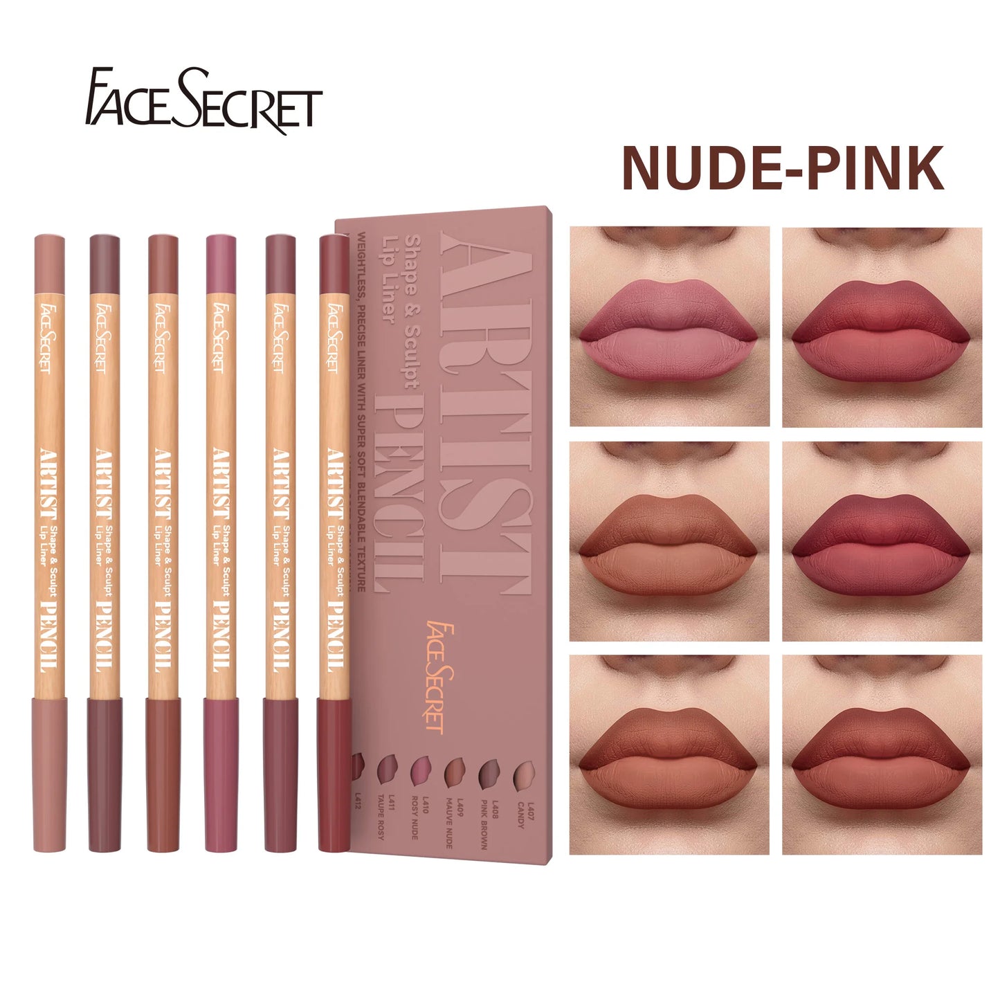 Face Secret Lip Liner Collection – Smooth, Blendable & Perfectly Defined Lips