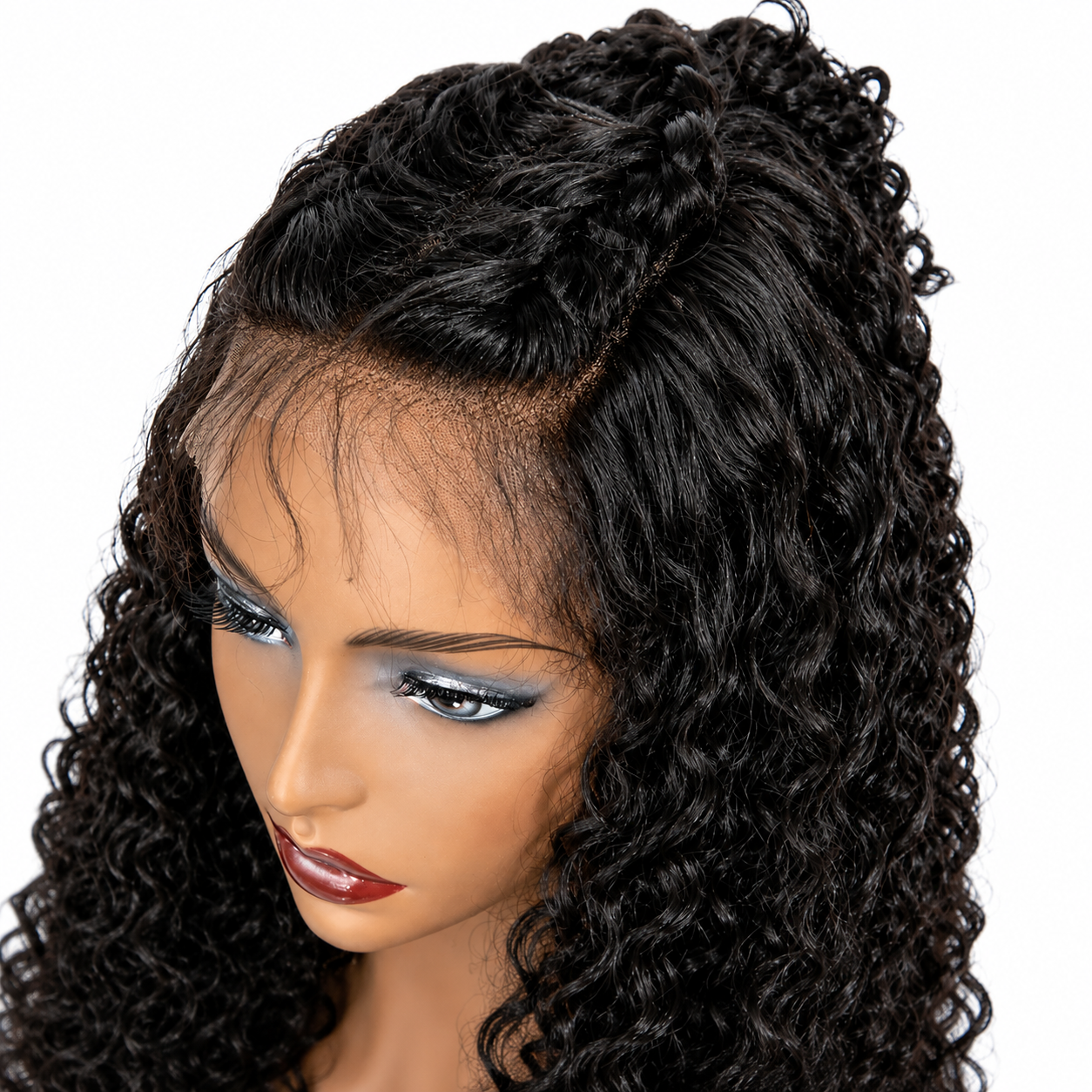 Brazilian Kinky Curly Lace Front Synthetic Hair 13x4 - 150% Density