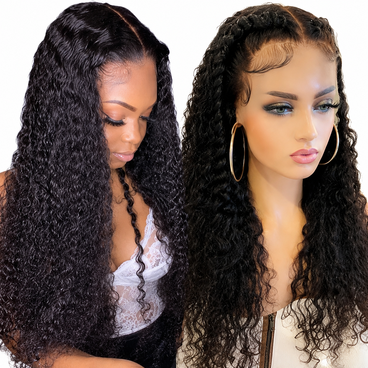 Brazilian Kinky Curly Lace Front Synthetic Hair 13x4 - 150% Density