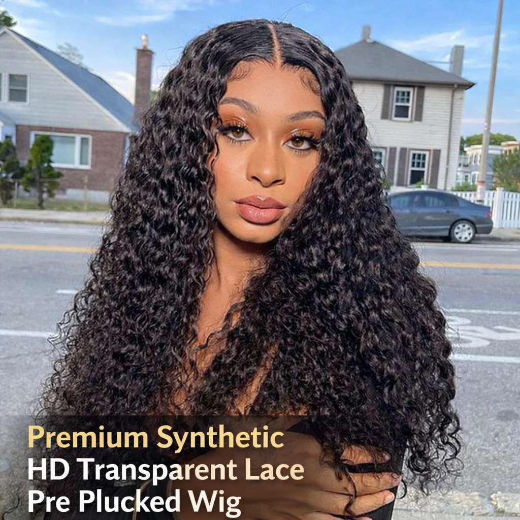 Water Wave HD Lace Frontal Wig — 180% Density, Ultra-Natural Melt