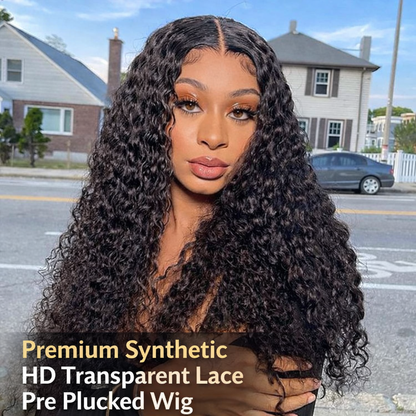 Water Wave HD Lace Frontal Wig — 180% Density, Ultra-Natural Melt