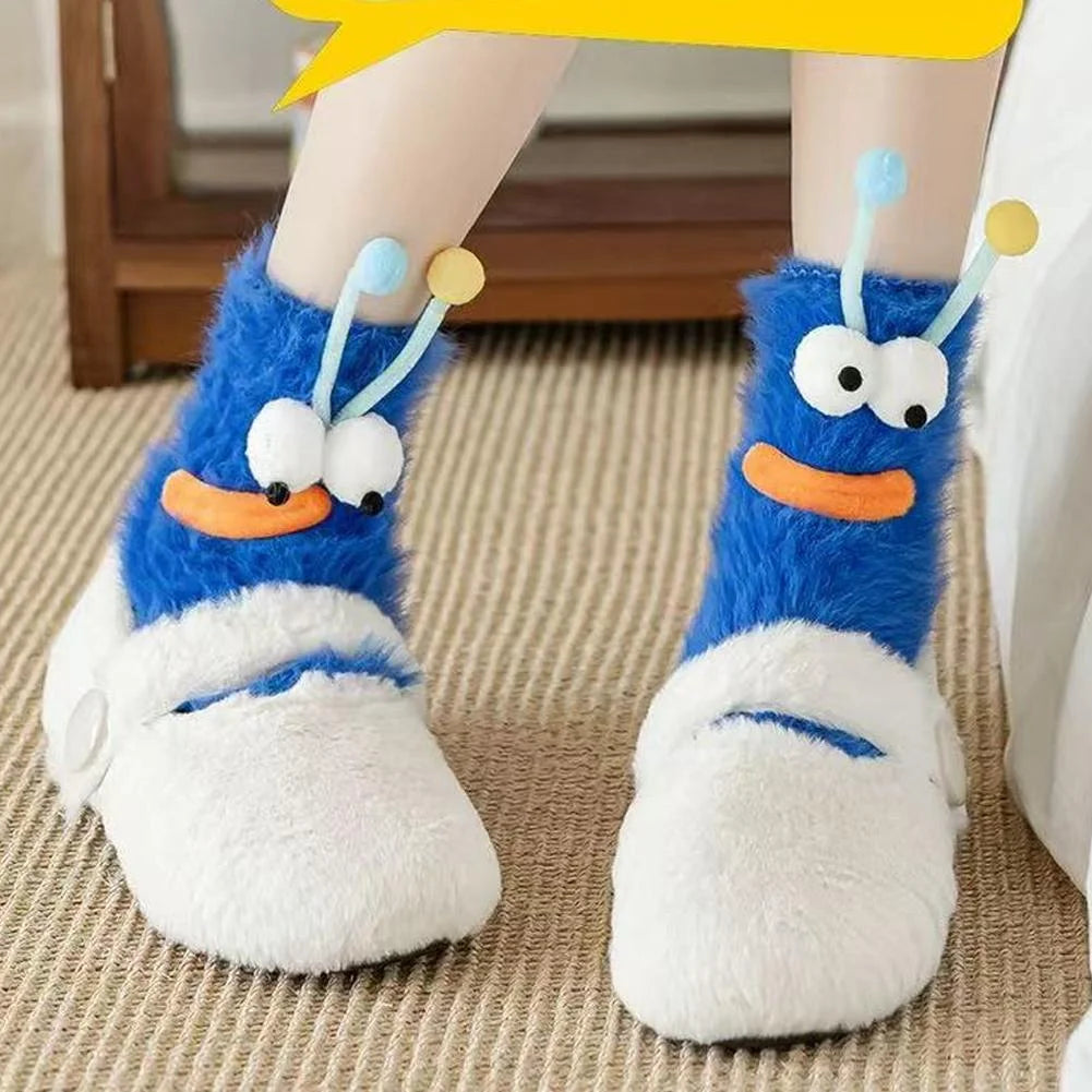 CozyEyes™ Plush Home Socks