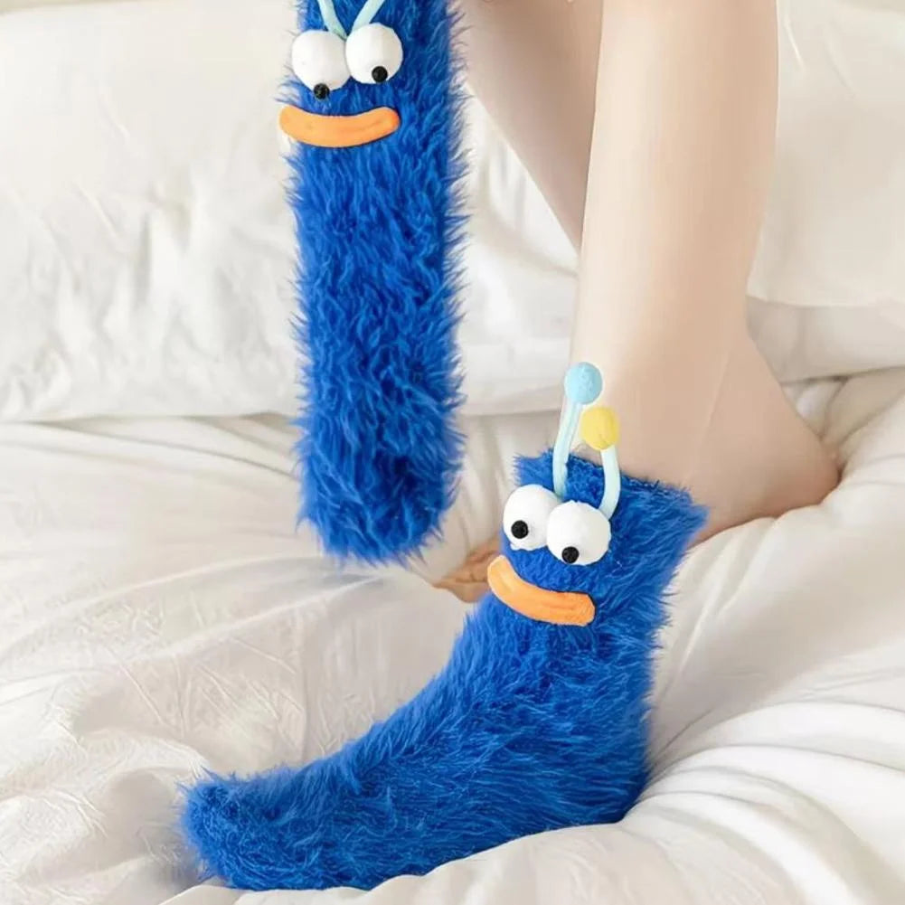 CozyEyes™ Plush Home Socks