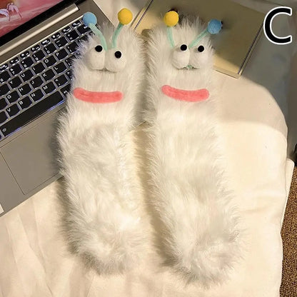 CozyEyes™ Plush Home Socks