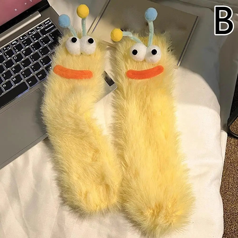 CozyEyes™ Plush Home Socks