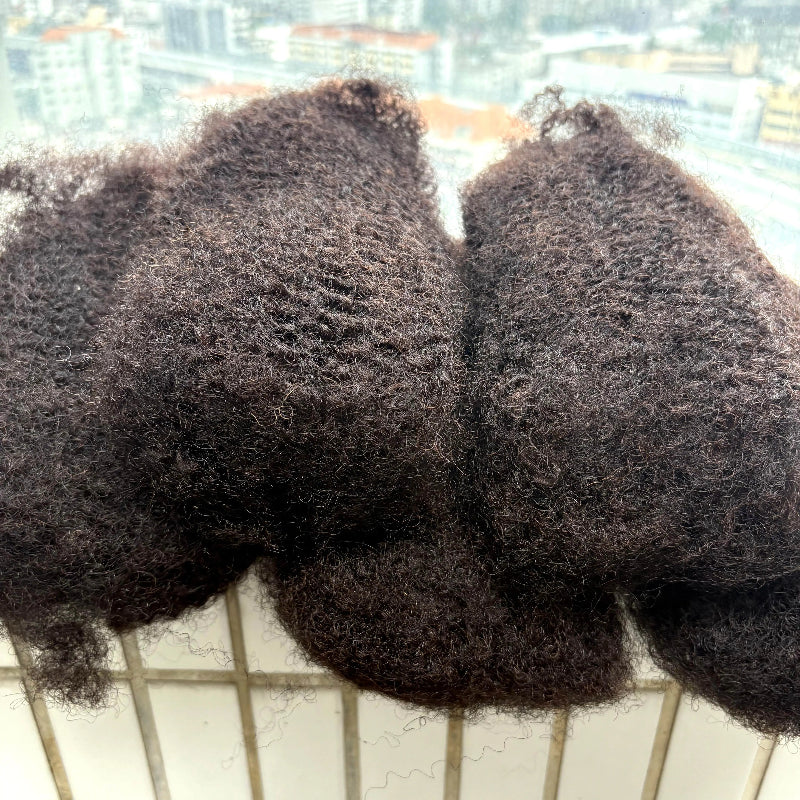 4C Afro Kinky Bulk Human Hair Extensions No Weft 30 Brazilian Remy Bulk for Locs Micro Twist Braiding Hair