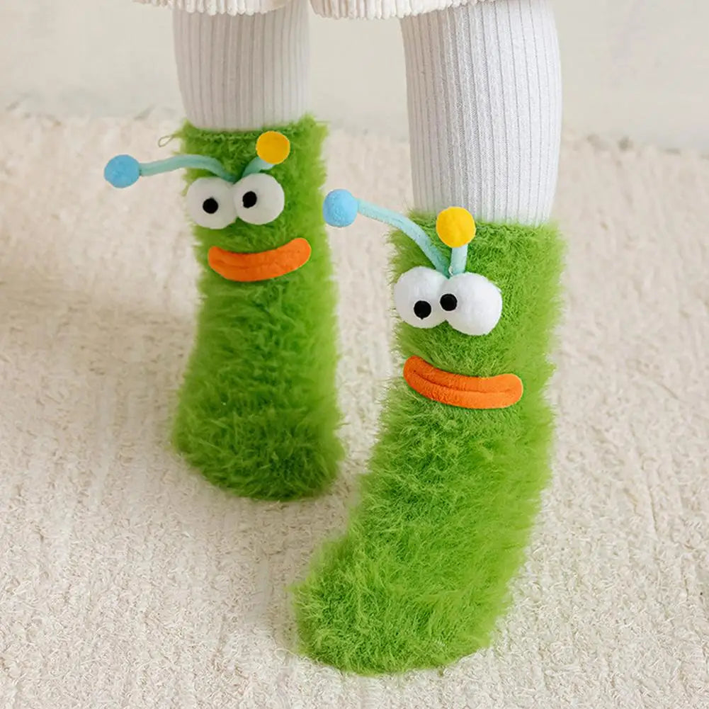 CozyEyes™ Plush Home Socks