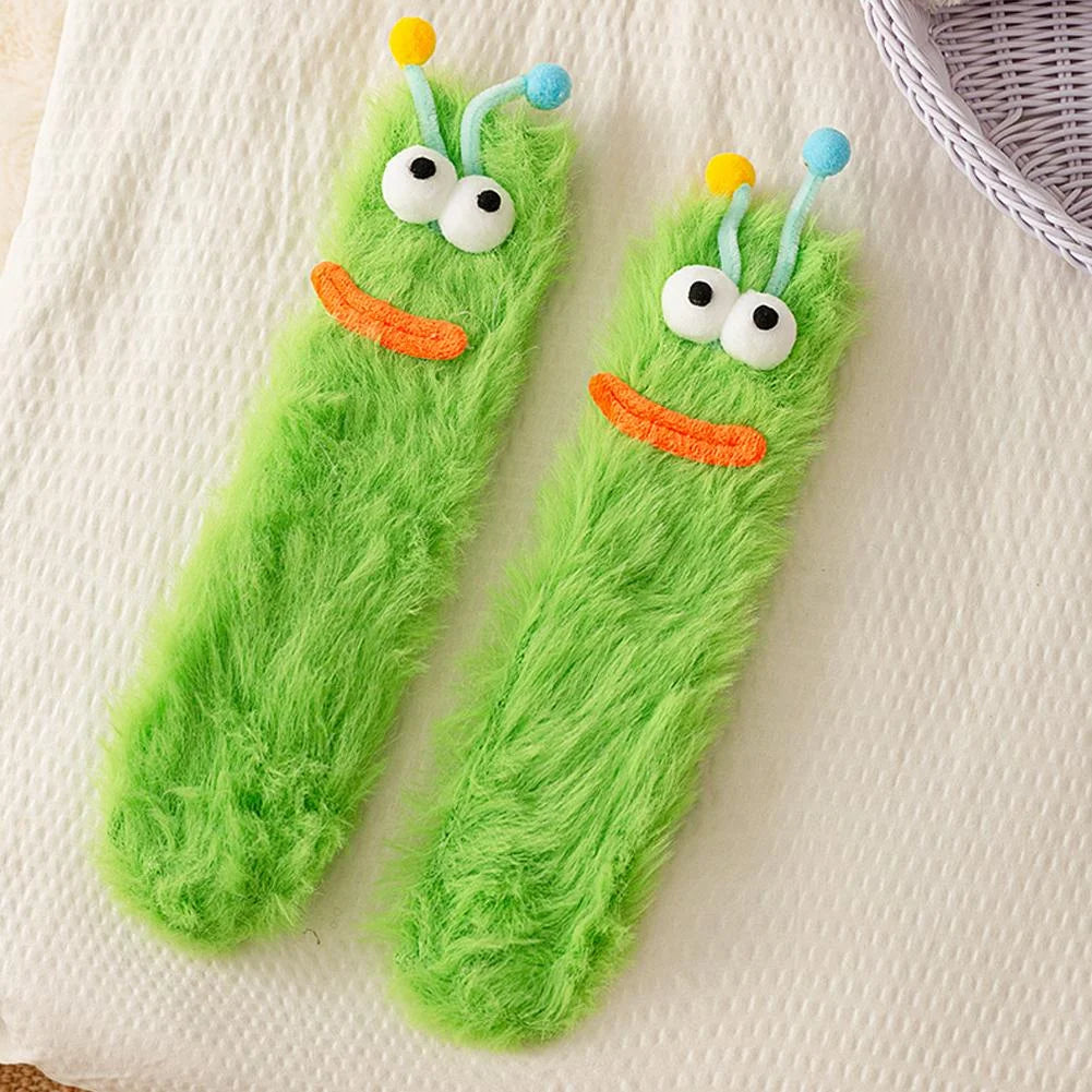 CozyEyes™ Plush Home Socks