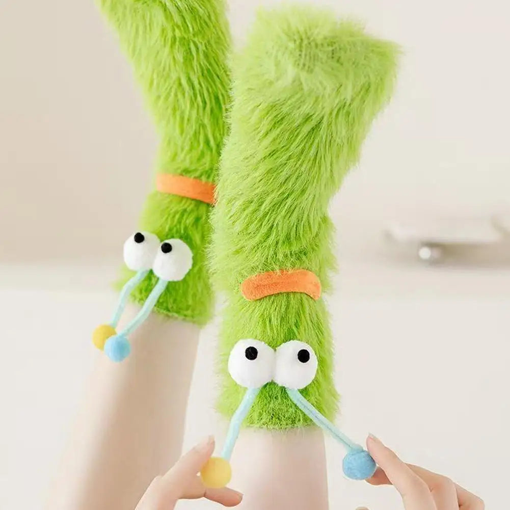 CozyEyes™ Plush Home Socks