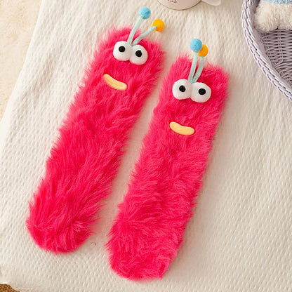 CozyEyes™ Plush Home Socks