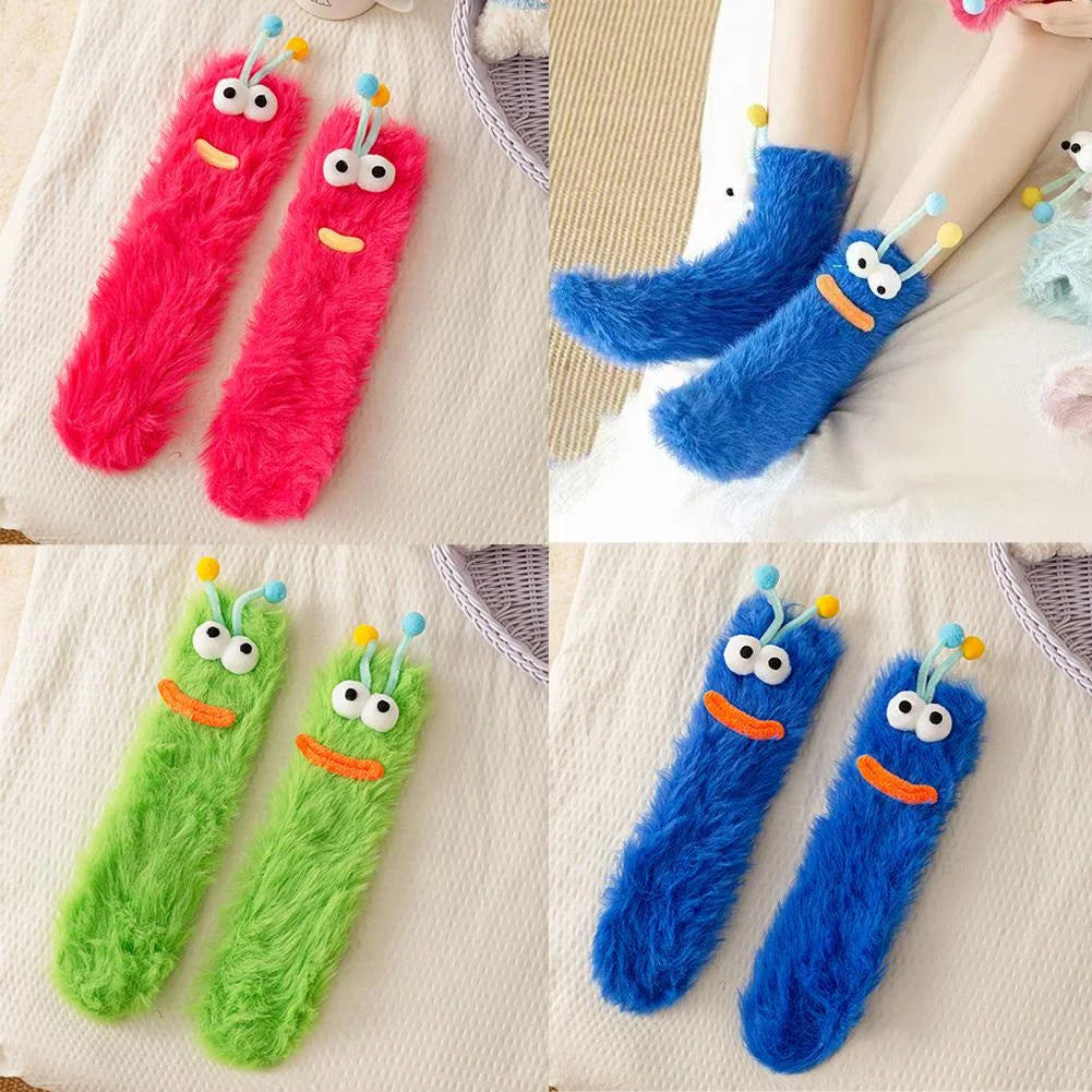 CozyEyes™ Plush Home Socks