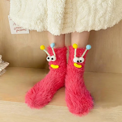 CozyEyes™ Plush Home Socks