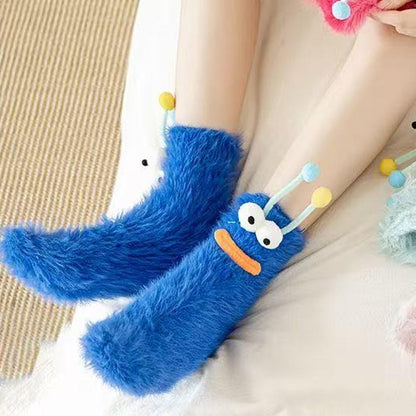 CozyEyes™ Plush Home Socks
