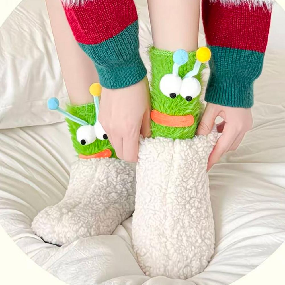 CozyEyes™ Plush Home Socks