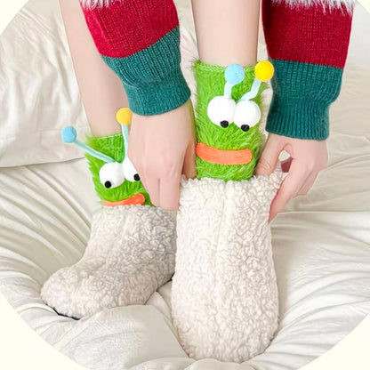 CozyEyes™ Plush Home Socks