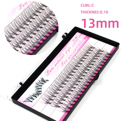 False Eyelashes Individual Lashes 100 Clusters Natural Eyelash Extension Kit DIY
