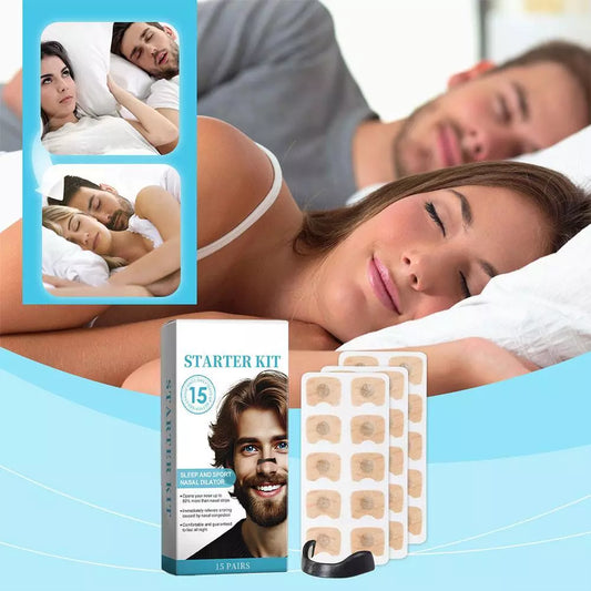 Extra Strength Nasal Strips – Instantly Boost Airflow, Stop Snoring, and Improve Sleep – Sweat-Resistant & Skin-Safe for Better Breathing (15 Pack)